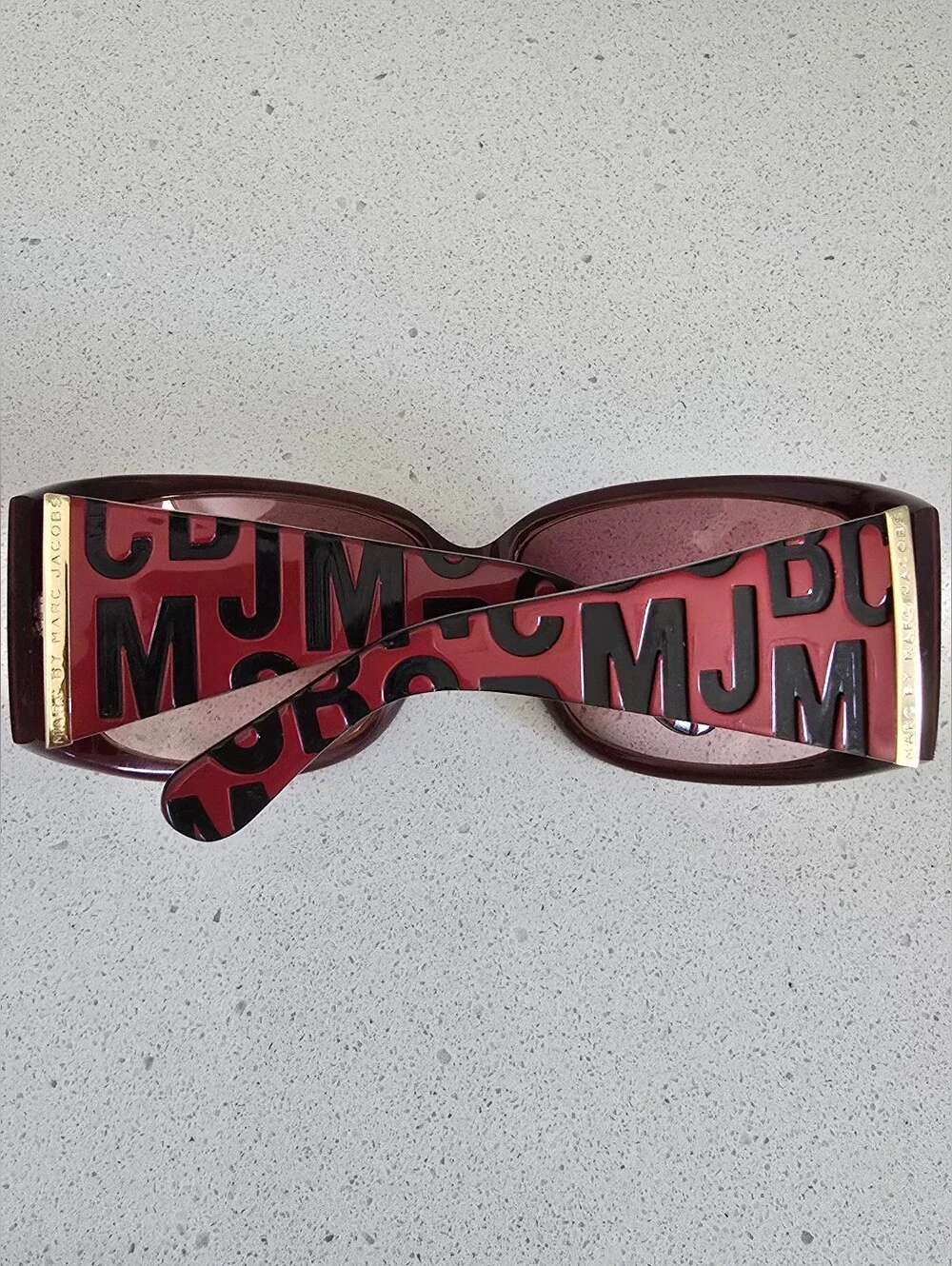 Marc By Marc Jacobs Vintage Women's Red Gradient Pink Lens Sunglasses